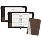 At-A-Glance Brown Zipcase Desk Binder Starter Set - 5 1/2" x 8 1/2" Sheet Size - 7 x Ring Fastener(s) - Imitation Leather - Brow