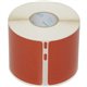Dymo LabelWriter Name Badge Labels - 2 1/8" Height x 4" Width - Rectangle - Direct Thermal - Red - 220 / Roll - 1 Each