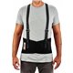 Ergodyne ProFlex 100 Economy Back Support Brace - 34" - 38" Waist Size - Black - 280D Spandex, Rubber, Polypropylene