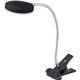 Bostitch Adjustable Clamp Desk Lamp, Black - 13.8" Height - 5.50 W LED Bulb - Polished Metal - Adjustable Head, Flicker-free, Fl