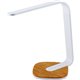 Bostitch Wood Base LED Task Light - LED Bulb - USB Charging, Color Temperature Setting, Dimmable, Adjustable Brightness, Flicker