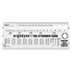 Squids 3810 Tool Attachment Sizing Gauges - 3.5" Width x 0.3" Height x 9" Length - 1 Each - White