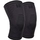 Ergodyne ProFlex 601 Knee Compression Sleeve - 14.17" - 16.54" Knee Circumference - Black - Silicone, Elastic