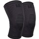Ergodyne ProFlex 601 Knee Compression Sleeve - 16.93" - 19.69" Knee Circumference - Black - Elastic, Silicone