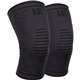 Ergodyne ProFlex 601 Knee Compression Sleeve - 20.08" - 22.83" Knee Circumference - Black - Silicone, Elastic