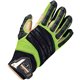 Ergodyne ProFlex 924LTR Leather-Reinforced Hybrid DIR Gloves - Extra Large Size - Lime - Impact Resistant, Reinforced, Flexible,
