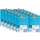 Business Source Spring Clip Plastic Clipboard - 8 1/2" x 11" - Spring Clip - Plastic - Blue - 12 / Box