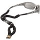 Skullerz 3215 Cotton Breakaway Eyewear Lanyard - 6 / Carton - 0.3" Height x 1.5" Width x 13" Length - Black - Cotton