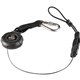 Squids 3001 Retractable Tool Lanyard w/ Carabiner and Loop Attachments - 2lbs - 1 Each - 2 lb Load Capacity - Standard - Clip/Bu