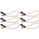 Squids 3704 Wire Tool Attachment - Loop Tool Tail­ - 2lbs (6-Pack) - 4.8" Width x 0.1" Height x 6" Length - 6 Pack - Orange - St