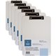 Business Source Flat Clip Clipboard - 9" x 12" - Plastic - Clear - 6 / Bundle