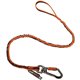 Squids 3109F(x) Dbl-Locking Single Carabiner Tool Lanyard with Swivel - 25lbs - 6 / Carton - 25 lb Load Capacity - Standard - Ca