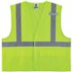 GloWear 8220HL Type R Class 2 Standard Mesh Vest - Small/Medium Size - Hook & Loop Closure - Mesh Fabric, Polyester Mesh - Lime 