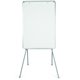 MasterVision Quadpod Presentation Easel - 28" (2.3 ft) Width x 40.5" (3.4 ft) Height - White Surface - Gray Aluminum Frame - Rec