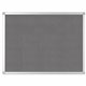 MasterVision Ayda Fabric Bulletin Board - Gray Fabric, Felt Surface - Self-healing, Sleek Style - Aluminum Frame - 1 Each - 18" 