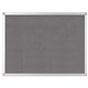 Bi-silque Ayda Fabric 24"W Bulletin Board - Gray Fabric Surface - Robust, Tackable, Sleek Style - 1 Each - 0.5" x 24"