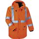 GloWear 4-in-1 High Visibility Jacket - Large Size - 42" Chest - Zipper Closure - Polyurethane, Polyurethane - Orange - Weather 