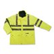 Ergodyne GloWear 8385 Class 3 4-in-1 Jacket - Extra Large Size - Lime - Weather Proof, Water Repellent, Machine Washable - 1 Eac