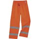 GloWear 8915 Class E Rain Pants - For Rain Protection - 4XL Size - Orange - 300D Oxford Polyester, Polyurethane, Polyester Mesh