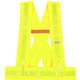 GloWear 8140BA Type O Class 1 Breakaway Sash - Xtra Large/2-Xtra Large Size - Polyester - Lime - Pocket, Reflective - 1 Each