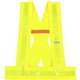 GloWear 8140BA Type O Class 1 Breakaway Sash - 3-Xtra Large Plus Size - Polyester - Lime - Pocket, Reflective - 1 Each