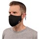Skullerz 8800 Contoured Face Cover Mask 3-Pack - 2-Xtra Large/3-Xtra Large Size - Cotton Twill, Polyester - Black - Breathable, 