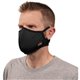 Skullerz 8802F(x) Contoured Face Mask with Filter - Large/Extra Large Size - Cotton Twill, Polyester - Black - Breathable, Adjus