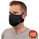 Skullerz 8802F(x)-Case Contoured Face Mask with Filter - Small/Medium Size - Cotton Twill, Polyester - Black - Breathable, Adjus