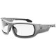 Ergodyne Fog-Off Clear Lens/Gray Frame Safety Glasses - Ultraviolet Protection - Gray - Durable, Flexible, Non-slip, Scratch Res