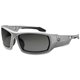 Ergodyne Fog-Off Smoke Lens/Gray Frame Safety Glasses - Ultraviolet Protection - Gray - Durable, Flexible, Non-slip, Scratch Res