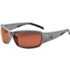 Skullerz THOR Polarized Copper Lens Matte Gray Safety Glasses - Recommended for: Construction, Carpentry, Woodworking, Landscapi