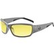 Skullerz THOR Yellow Lens Matte Gray Safety Glasses - Eye Protection - Matte Gray - Yellow Lens - Durable, Bendable Frame, Flexi