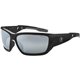 Skullerz BALDR Silver Mirror Lens Safety Glasses - Eye Protection - Black - Silver Mirror Lens - Anti-fog, Impact Resistant, Ant