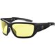 Skullerz BALDR Yellow Lens Safety Glasses - Eye Protection - Black - Yellow Lens - Anti-fog, Impact Resistant, Anti-scratch, UV 