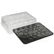 SEPG DisplayCake PET Half-Sheet Cake Dome - Storing, Transporting - Black, Clear - Polyethylene Terephthalate (PET) Body - 25 / 
