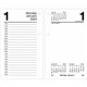 At-A-Glance Loose-Leaf Desk Calendar Refill withTabs - Standard Size - Julian Dates - Daily - 12 Month - January 2024 - December