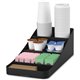 Mind Reader EMS Mind Trove 7-Condiment Coffee Organizer - 7 Compartment(s) - 5.3" Height x 7.8" Width x 16" Depth - Black - Plas