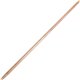 Ettore Floor Squeegee Wooden Pole Handle - 54" Length - 1" Diameter - Natural - Wood - 1 Each