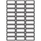 Ashley Dry Erase Black/White Dots Nameplate Magnets - Magnetic - Dotted - Die-cut, Write on/Wipe off - Black, White - 1 / Pack