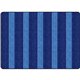 Flagship Carpets Basketweave Stripes Classroom Rug - Floor Rug - 72" Length x 99.96" Width - Rectangle - Blue - Nylon