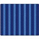 Flagship Carpets Basketweave Stripes Classroom Rug - Floor Rug - 10.60 ft Length x 13.20 ft Width - Rectangle - Blue - Nylon