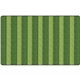 Flagship Carpets Basketweave Stripes Classroom Rug - Floor Rug - 91.20" Length x 12 ft Width - Rectangle - Green - Nylon