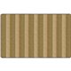 Flagship Carpets Basketweave Stripes Classroom Rug - Floor Rug - 91.20" Length x 12 ft Width - Rectangle - Natural - Nylon