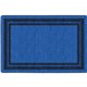 Flagship Carpets Double Dark Tone Border Blue Rug - 12 ft Length x 90" Width x 0.50" Thickness - Rectangle - Blue