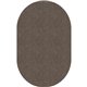 Flagship Carpets Amerisoft Solid Color Rug - 12 ft Length x 90" Width - Oval - Wheat - Nylon, Polyester