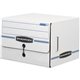 Bankers Box Side-Tab File Storage Boxes - Internal Dimensions: 15.25" Width x 13.50" Depth x 10.75" Height - External Dimensions