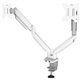 Fellowes Platinum Series Dual Monitor Arm - White - 2 Display(s) Supported - 27" Screen Support - 40 lb Load Capacity - 1 Each