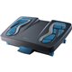Fellowes Energizer Foot Support - 25&deg Tilt - Charcoal, Blue, Gray - Rubber