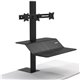 Fellowes Lotus VE Sit-Stand Workstation - Dual - 2 Display(s) Supported - 35 lb Load Capacity - 1 Each