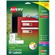 Avery Easy Align Self-Laminating ID Labels - Waterproof - Permanent Adhesive - Rectangle - Laser, Inkjet - White - Film - 10 / S